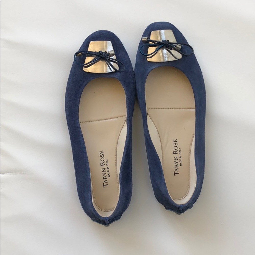 Taryn Rose Blue Suede Shoes Size 39